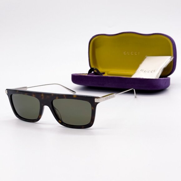 NEW AUTHENTIC GUCCI GG1437S 002 SQUARE MEN SUNGLASSES GUCCI - Picture 1 of 11